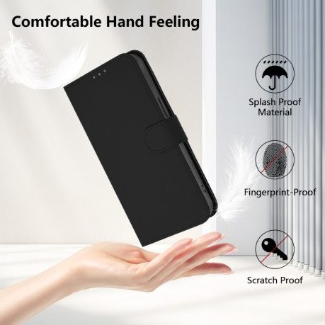 Чехол-книжка Skin Feel Solid Color Leather для Infinix Note 40 4G - черный