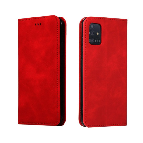 Чохол-книга Retro Skin Feel Business Magnetic Samsung Galaxy А51 - червоний
