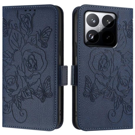 Чехол-книжка Magnetic RFID Anti-theft Leather на Xiaomi 15T 5G - синий
