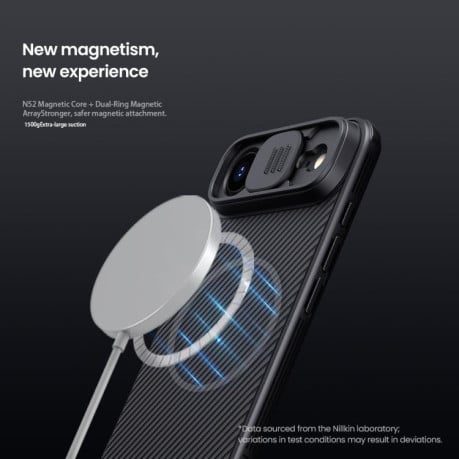 Чехол NILLKIN CamShield Pro Magnetic со шторкой для камеры на iPhone Air - черный