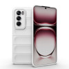 Силиконовый чехол Magic Flannel для OPPO Reno 12 Global - белый