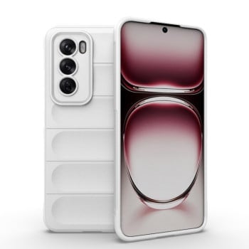 Силіконовий чохол Magic Flannel для OPPO Reno 12 Global - білий