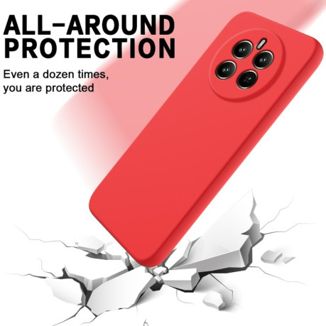 Силіконовий чохол Solid Color Liquid Silicone на Realme 12 Pro / 12 Pro+ - червоний