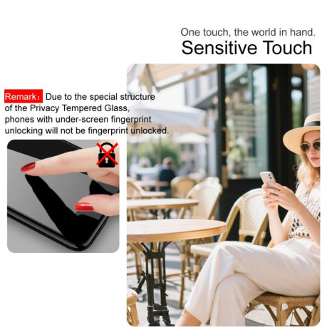 Защитное 3D стекло IMAK Curved Privacy Full Screen на Tecno Camon 50 Pro 4G