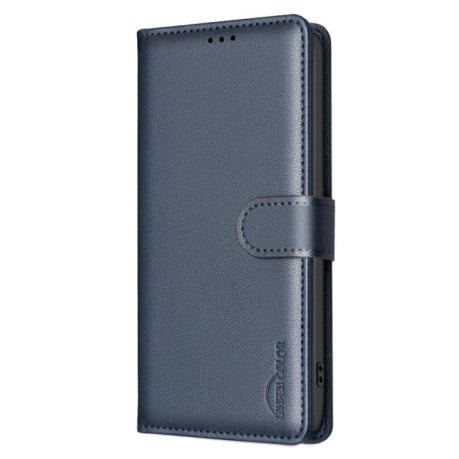 Чехол-книжка Litchi Texture RFID Anti-theft Leather для Xiaomi Poco F7 5G - синий