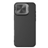 Противоударный чехол NILLKIN Black Mirror Prop CD Texture Mirror на iPhone 16 Pro  - черный