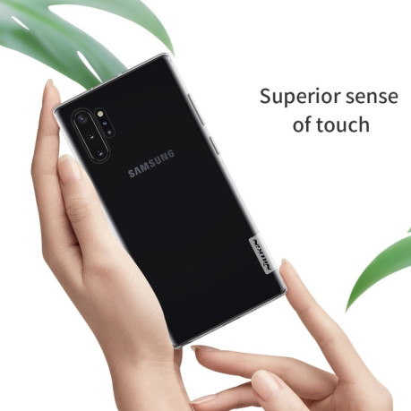 Силиконовый чехол NILLKIN Nature на Samsung Galaxy Note 10 Plus - прозрачный