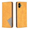 Чехол-книжка Rhombus Texture для Samsung Galaxy A05 - желтый