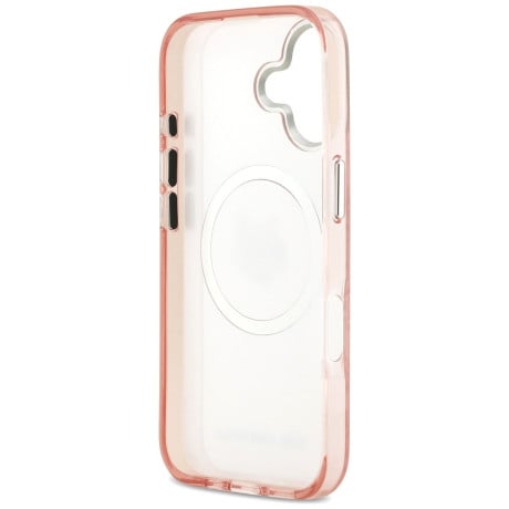 Оригинальный чехол Karl Lagerfeld IML Choupette Head Logo с MagSafe на iPhone 17 - Pink