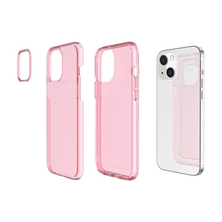 Противоударный чехол Terminator Style для iPhone 14 Plus - розовый