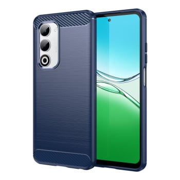Чехол Brushed Texture Carbon Fiber на OPPO A5 4G Global - синий