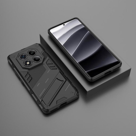Противоударный чехол Punk Armor для Redmi Note 14 Pro 4G Global - черный