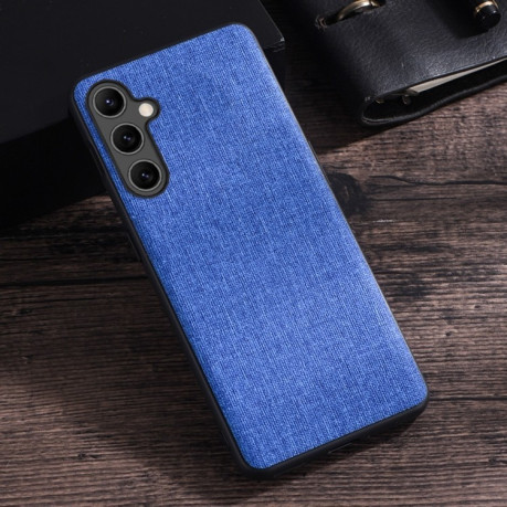 Протиударний чохол Cloth Texture на Samsung Galaxy A35 - синій
