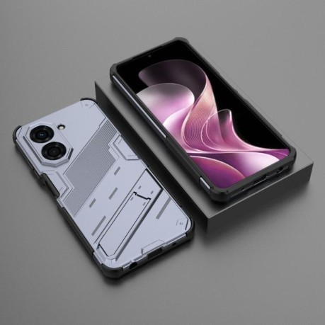Противоударный чехол Punk Armor для Xiaomi Redmi A5 4G 171.1mm / Poco C71 5G - серый