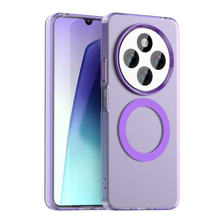 Протиударний чохол MagSafe Holder PC Hybrid для Xiaomi Redmi 14C 4G/Poco C75/Redmi A4 5G - фіолетовий
