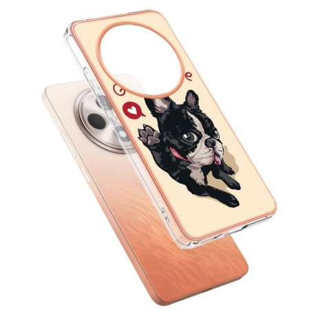 Противоударный чехол Electroplating IMD для OPPO Reno12 F/12 FS 5G - Dog