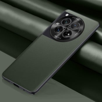 Противоударный чехол Plain-leather All-inclusive Shockproof для OnePlus 12