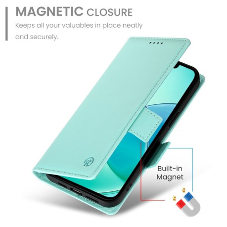Чохол-книжка Side Buckle Magnetic Frosted Leather для iPhone 16e - зелений