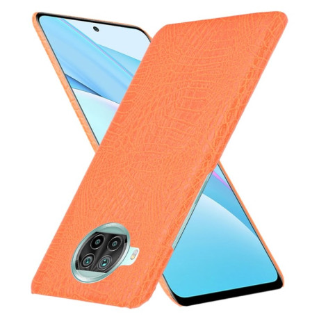 Ударопрочный чехол Crocodile Texture на Xiaomi Mi 10T Lite - оранжевый
