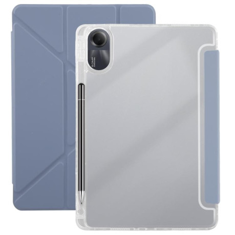 Чехол-книжка Clear Acrylic Demation Leather для Xiaomi Redmi Pad SE 11 2025 / Pad 2 - фіолетовий