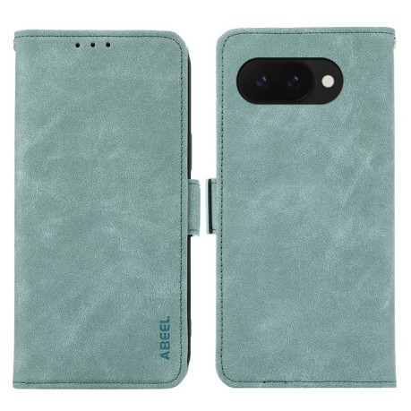 Чехол-книжка ABEEL Color Block Magnetic RFID Leather на Google Pixel 9a - зеленый