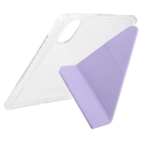 Чехол-книжка Clear Acrylic Demation Leather для Redmi Pad SE 11 2025 / Pad 2 - фиолетовый