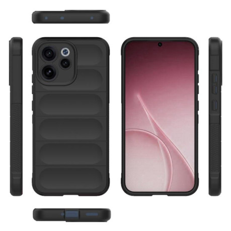 Силіконовий чохол Magic Flannel для OPPO Reno15 F 5G — чорний