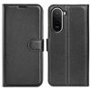 Чохол книжка Litchi Texture Horizontal Flip Leather для Redmi A7 Pro 171mm / Poco C85x 5G — чорний