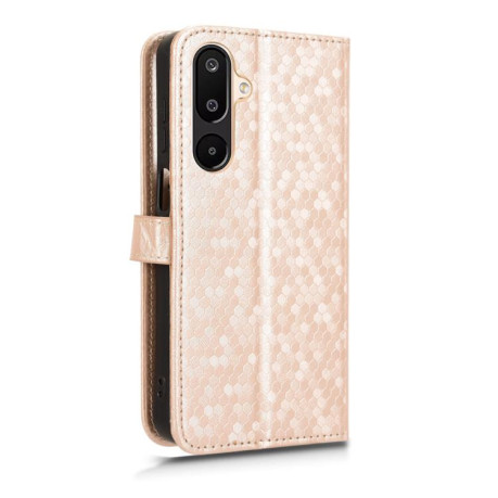Чехол-книжка Honeycomb Dot для на Samsung Galaxy F16 / M16 - золотой