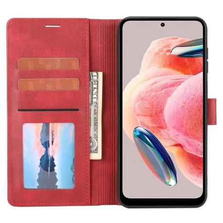 Чехол-книжка Classic Wallet для Xiaomi Redmi Note 12 4G - красный