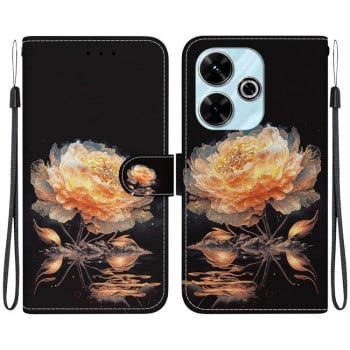 Чехол-книжка Colored Drawing Series на Xiaomi Redmi 13 4G - разноцветный