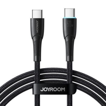 Кабель JOYROOM SA32-CC3 Starry Series 60W USB-C / Type-C to USB-C / Type-C Fast Charging Data Cable, Length:1m - черный