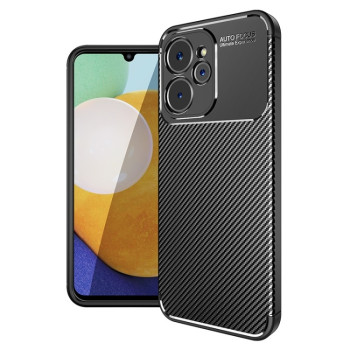 Протиударний чохол Carbon Fiber Texture для Realme 10 5G / 9i 5G - чорний
