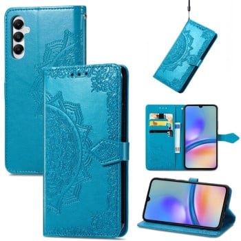 Чехол-книжка Mandala Embossing Pattern на Samsung Galaxy A05s  - синий
