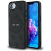 Оригінальний чохол Guess 4G Circle Classic MagSafe для iPhone 17e/16e - black