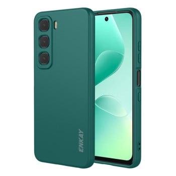 Силиконовый чехол ENKAY Liquid Silicone на Infinix Hot 60 / Hot 60i — зеленые