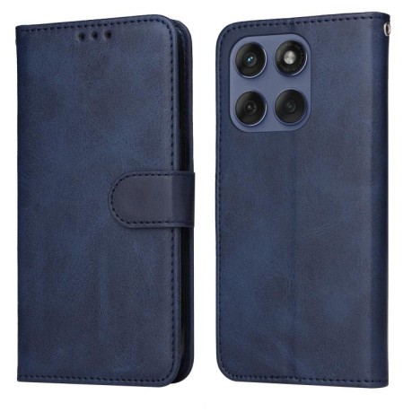 Чохол-книжка Classic Calf Texture на Motorola Edge 60 Fusion / Edge 5G 2025 - синій