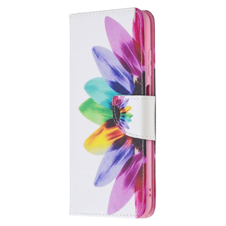 Чехол-книжка Colored Drawing Pattern для Samsung Galaxy A03s 164mm -Sun Flower