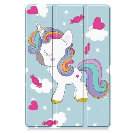 Чехол-книжка Custer Painted 3-Fold Stand Leather Smart для Xiaomi Pad 7 / 7 Pro - Small Horse