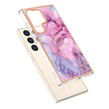 Протиударний чохол Electroplating IMD для Samsung Galaxy S24 Ultra 5G - рожевий