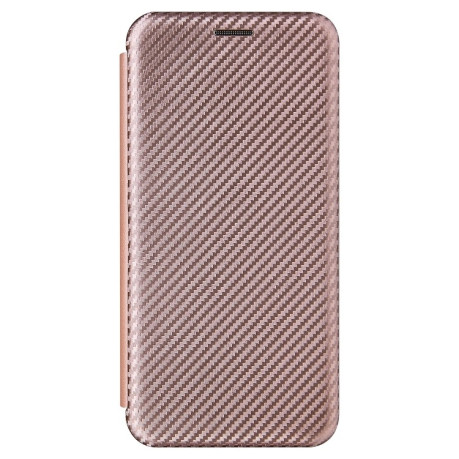 Чехол-книжка Carbon Fiber Texture на Xiaomi Mi 10S - розовый