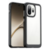 Противоударный чехол Colorful Acrylic Series с цветной силиконовой боковиной для OnePlus 15T — чёрный