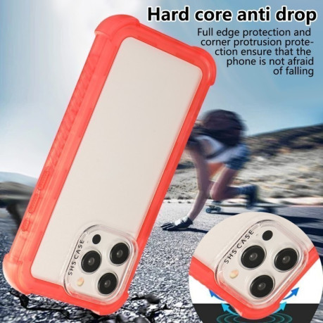 Противоударный чехол Matte TPU Hybrid PC 3-in-1 для iPhone 16 - оранжевый