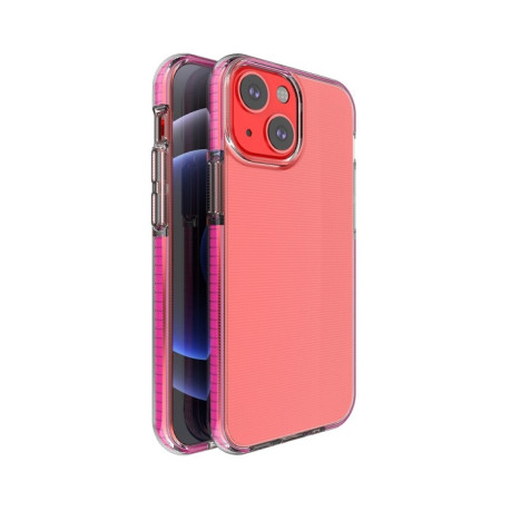 Ударозащитный чехол Double-color для iPhone 13 mini - пурпурно-красный