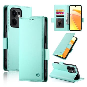 Чохол-книжка Side Buckle Magnetic Frosted Leather для OPPO Reno13 F /Reno13 FS 4G/5G - зелений
