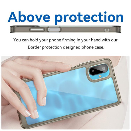 Противоударный чохол Colorful Acrylic Series для Samsung Galaxy M06 5G - серый
