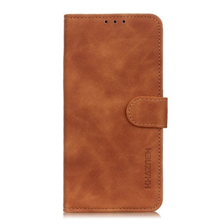 Чехол-книжка KHAZNEH Cowhide Texture на Xiaomi Redmi Note 11E/Redme 10 5G - коричневый