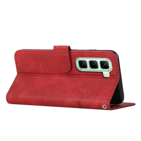Чохол-книжка Stitching Calf Texture для Infinix Hot 50 4G - червоний