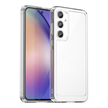 Чохол Candy Series гібрид з посиленими бортиками на Samsung Galaxy A55 5G - прозорий