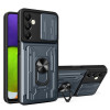 Противоударный чехол Sliding Camshield Card для Samsung Galaxy A05s - серый